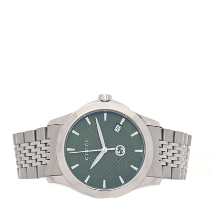Gucci Stainless Steel 38mm G-Timeless Quartz Watch Green 2 of 5