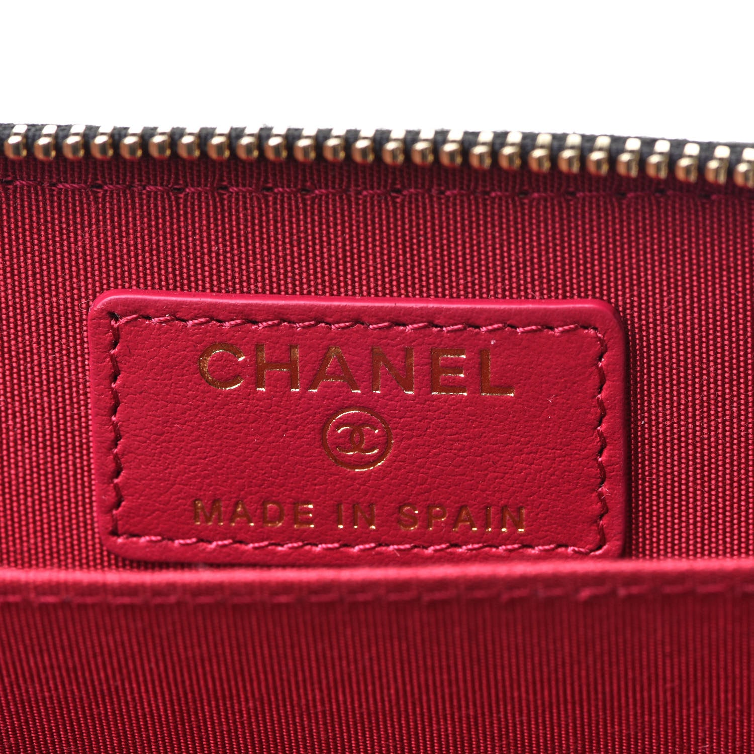 Chanel Lambskin Quilted Chanel 19 Zip Around Coin Purse Wallet Black 6 of 8
