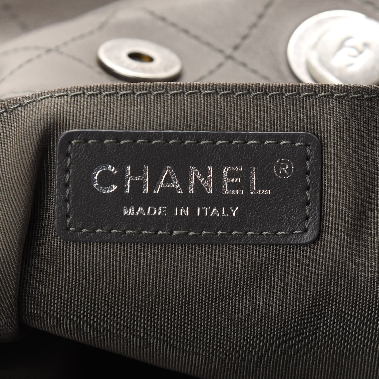 Chanel Calfskin Stitched Large Hobo Grey 7 of 10