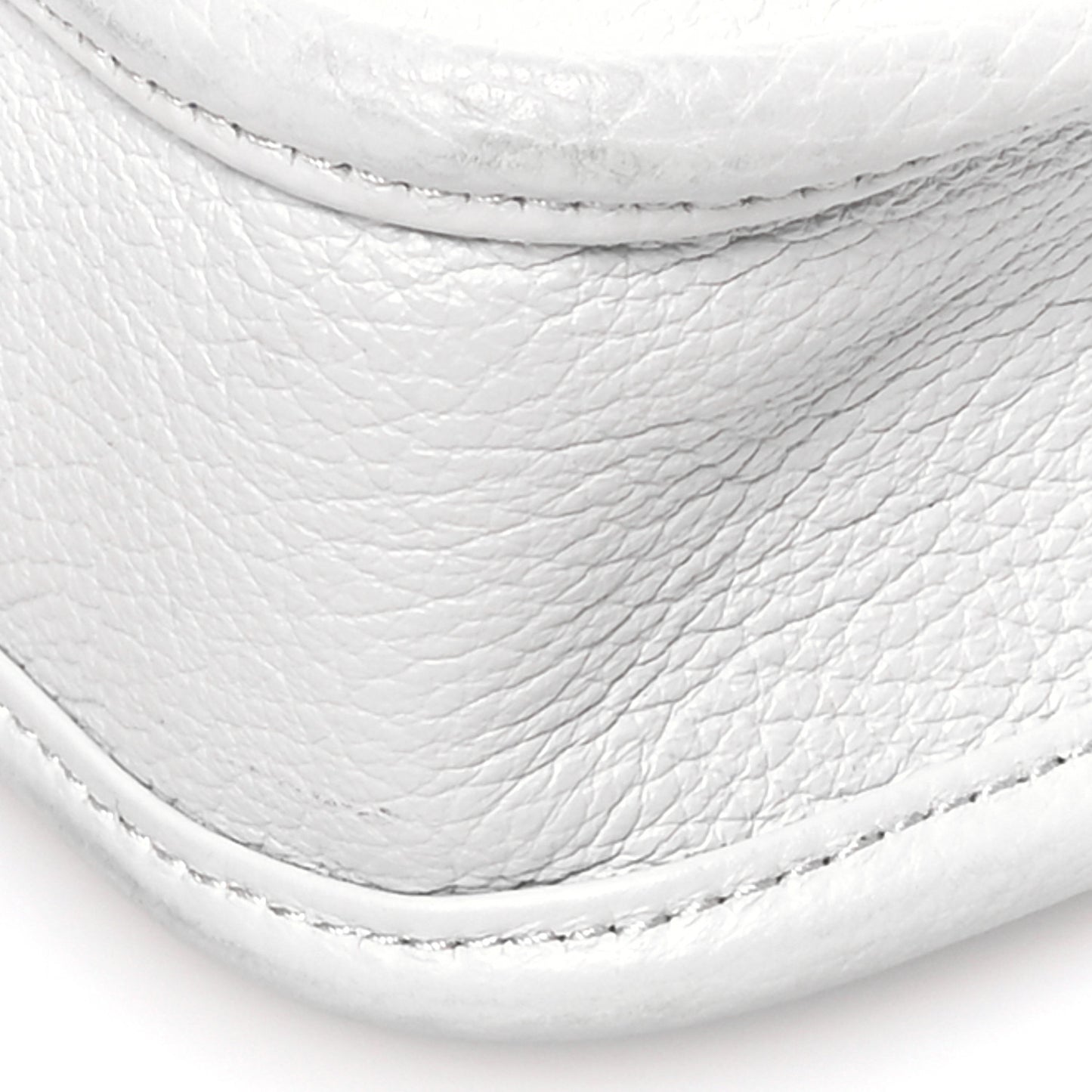 Vitello Daino Soft Mini Hobo Messenger Bag White