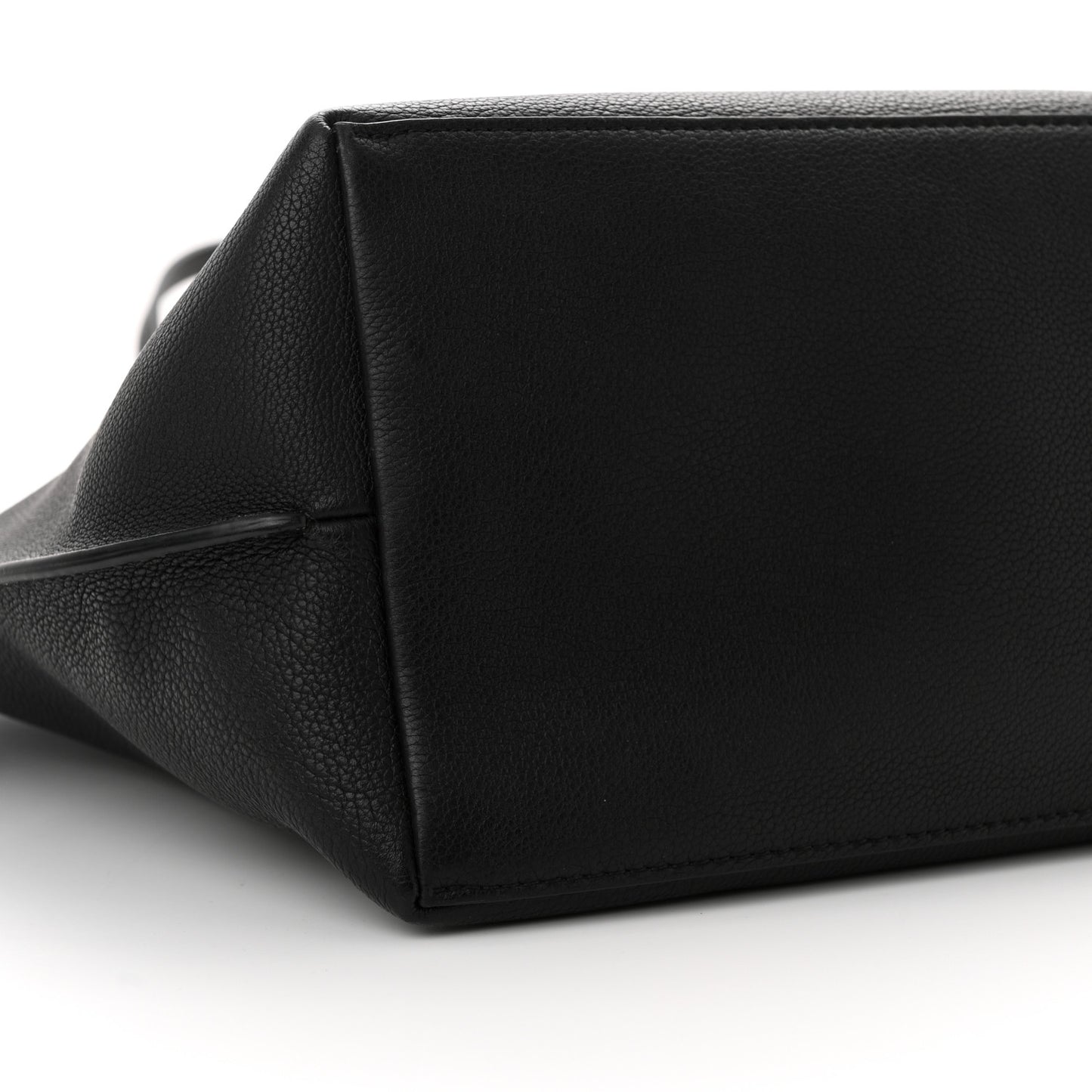 Calfskin Lockme Go Tote Black