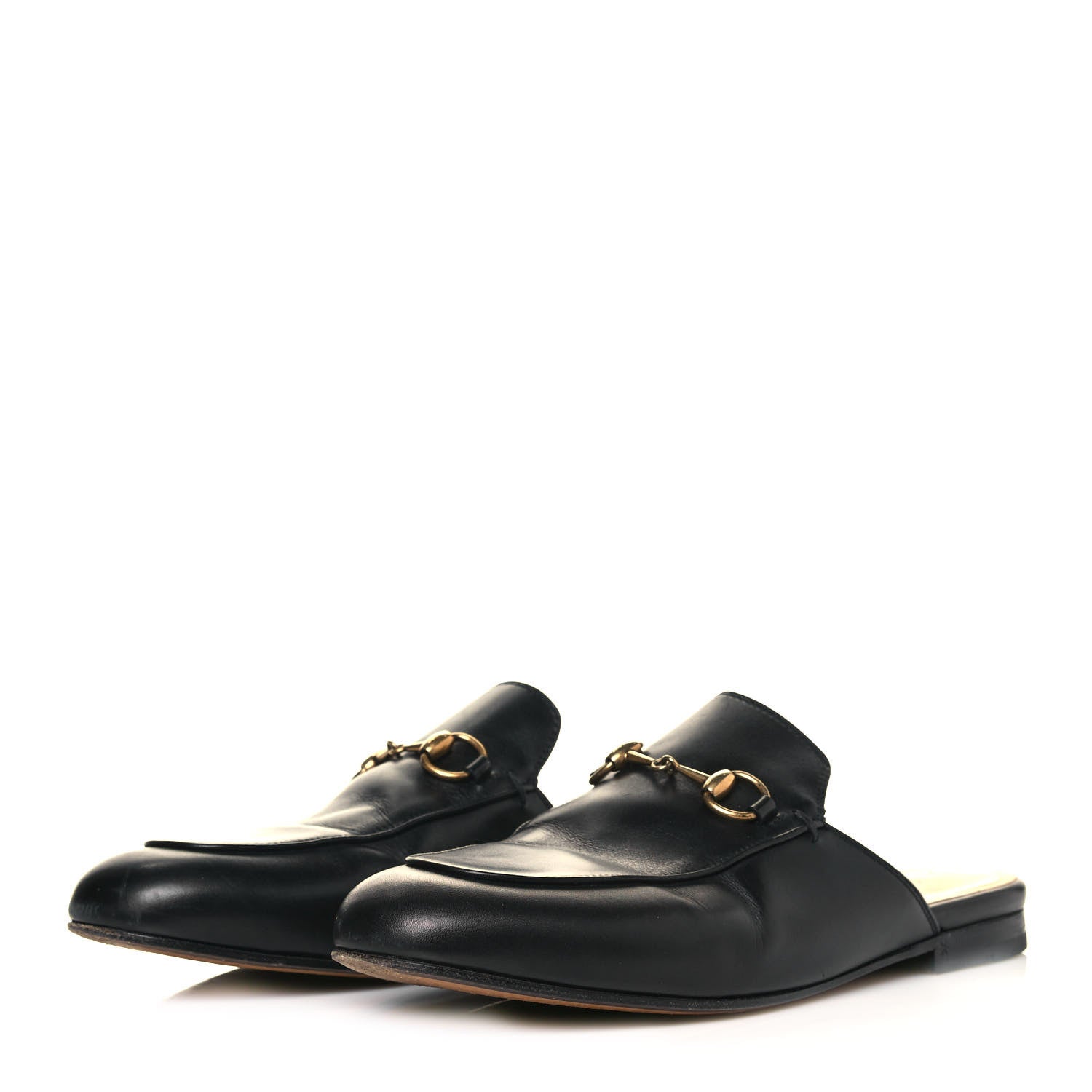 Gucci Calfskin Womens Princetown Slippers 37 Black 3 of 9