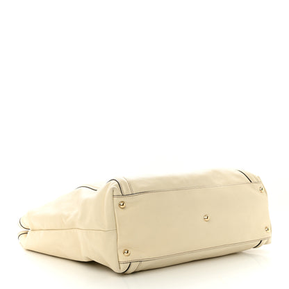 Gucci Calfskin Large Britt Shoulder Bag Ivory 4 of 13