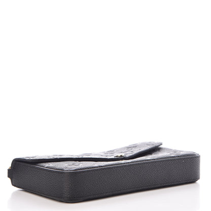Louis Vuitton Empreinte Pochette Felicie Chain Wallet Black 4 of 7