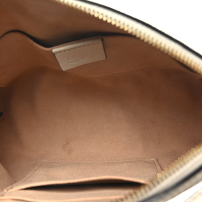 Gucci GG Supreme Monogram Textured Dollar Calfskin Web Small Ophidia Dome Shoulder Bag Beige Ebony Mystic White 5 of 9