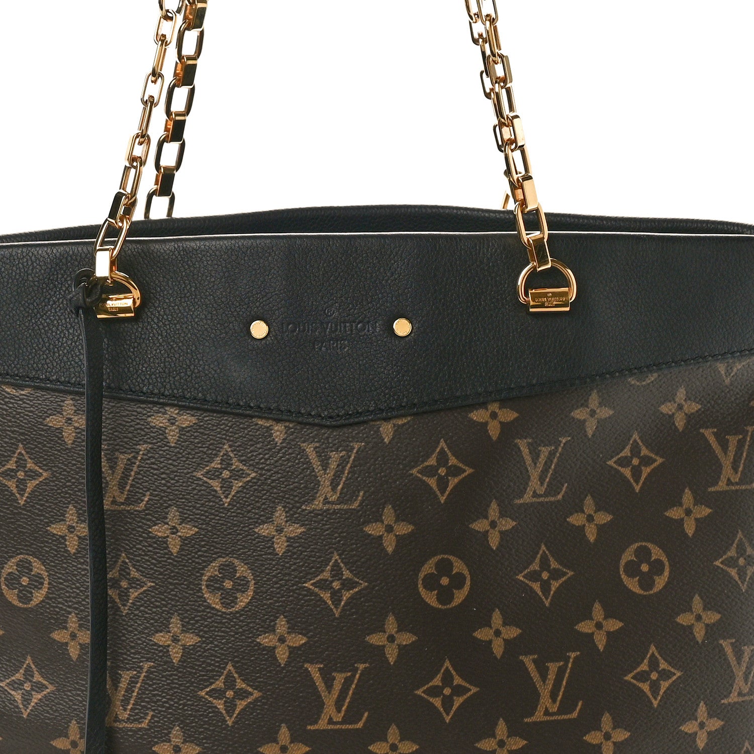 Louis Vuitton Monogram Pallas Shopper Black 7 of 10