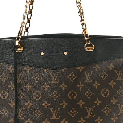 Louis Vuitton Monogram Pallas Shopper Black 7 of 10