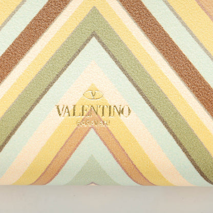 Valentino Garavani Calfskin Native Couture 1975 Rockstud Zip Around Coin Case Card Holder 5 of 8