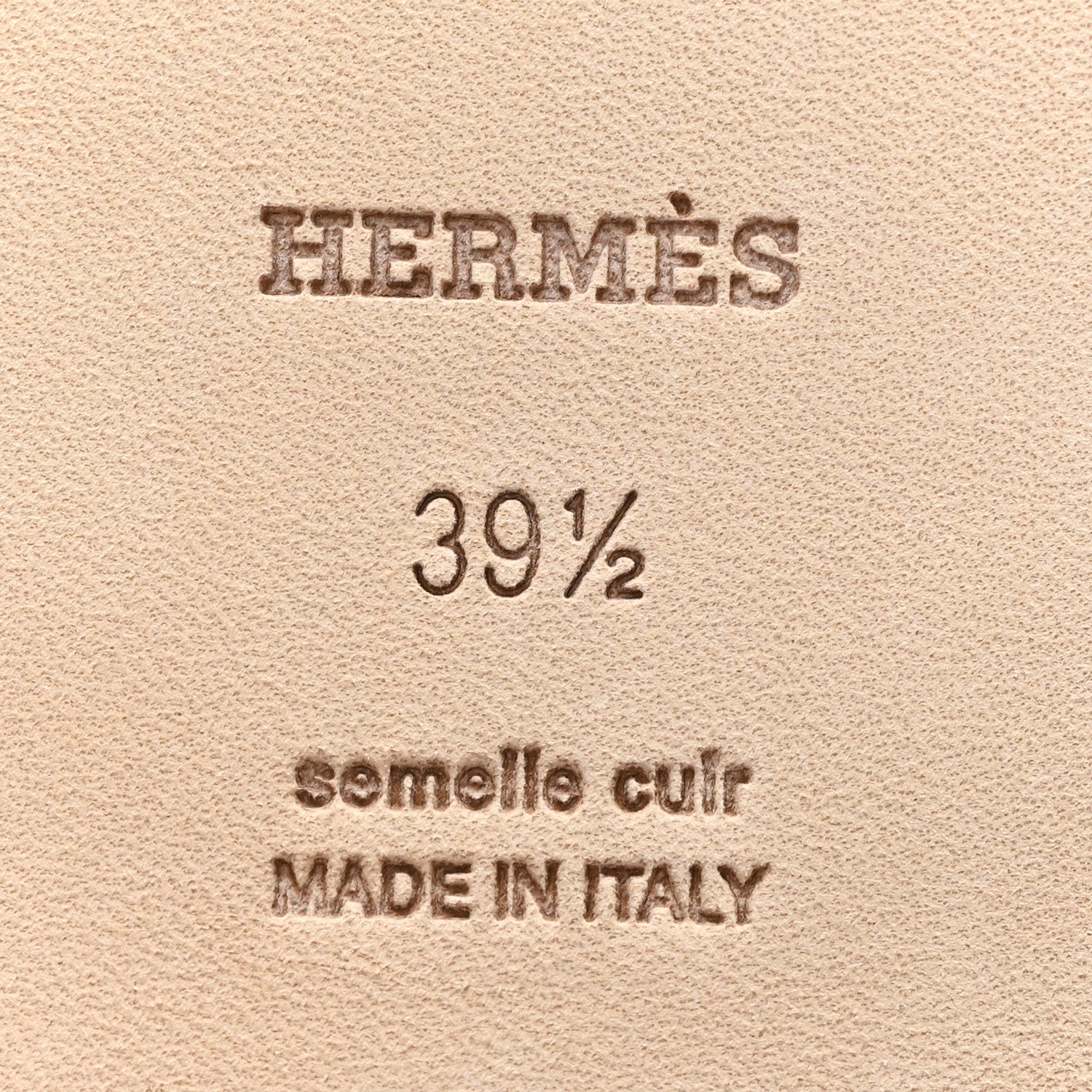 Hermes Calfskin Nina Sandals 39.5 Gold 7 of 10