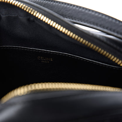 Celine Calfskin Quilted Medium C Charm Bag Black 8 of 10
