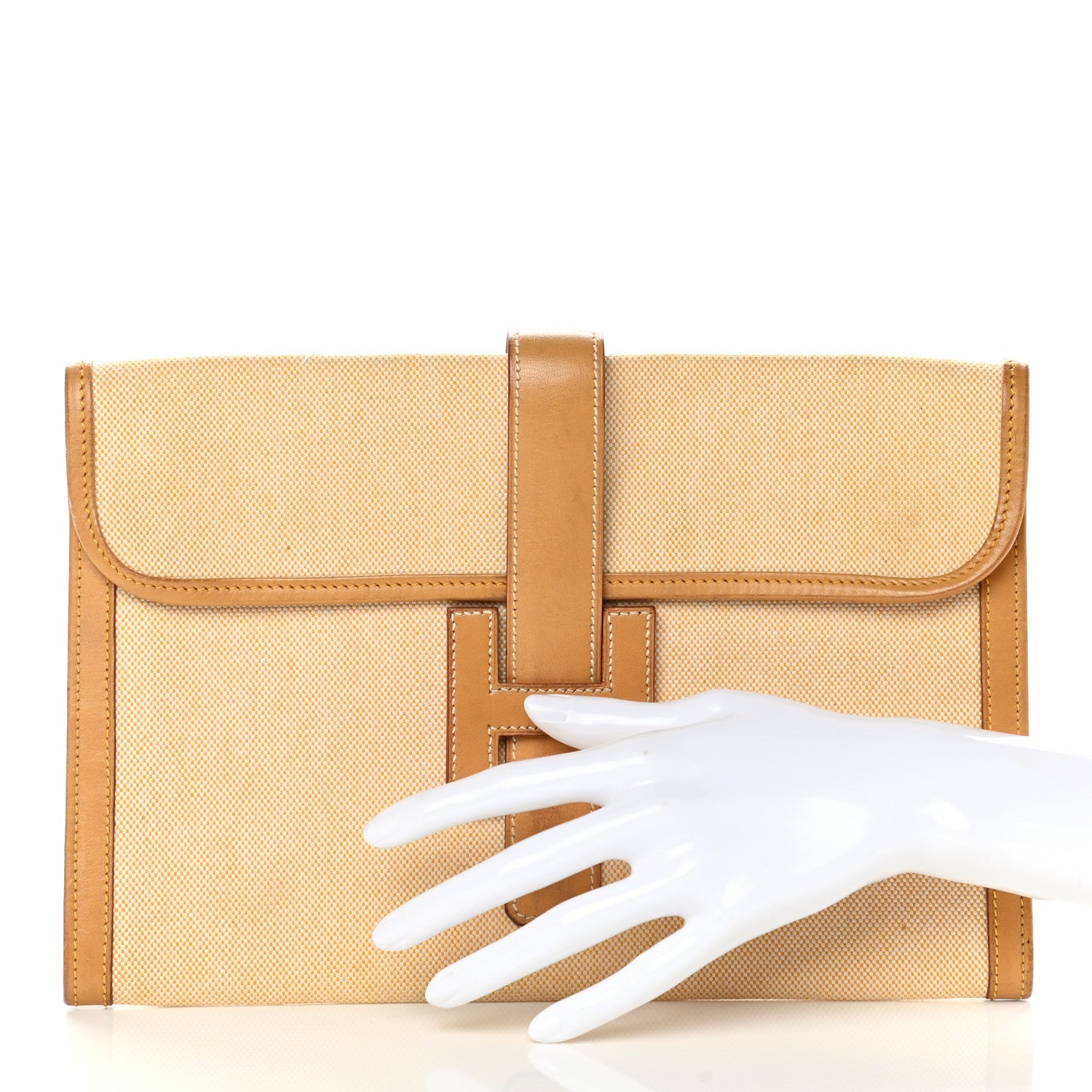 Hermes Toile Vache Jige PM Clutch 2 of 14