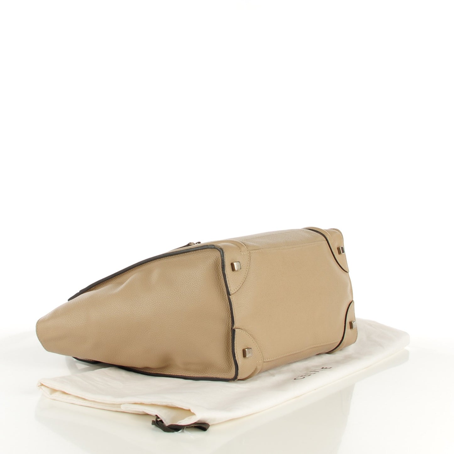 Drummed Calfskin Mini Luggage Dune