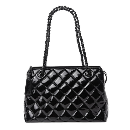 Chanel Patent Quilted Tote Black 1 of 11