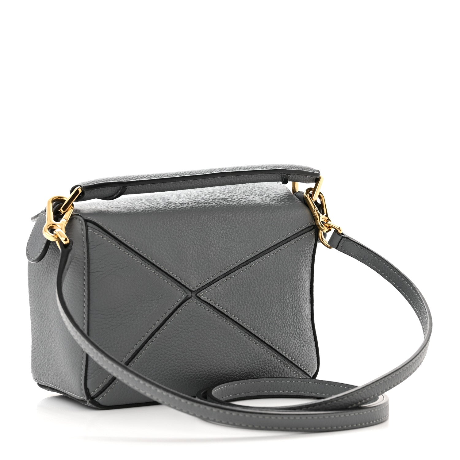 Loewe Calfskin Mini Puzzle Bag Asphalt Grey 3 of 11