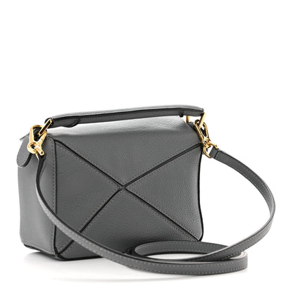 Loewe Calfskin Mini Puzzle Bag Asphalt Grey 3 of 11