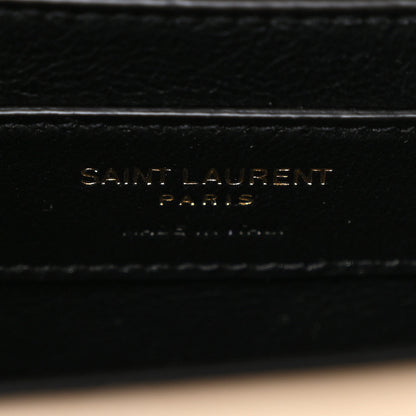 Saint Laurent Grain de Poudre Medium Classic Monogram Cassandra Top Handle Dark Beige 7 of 12