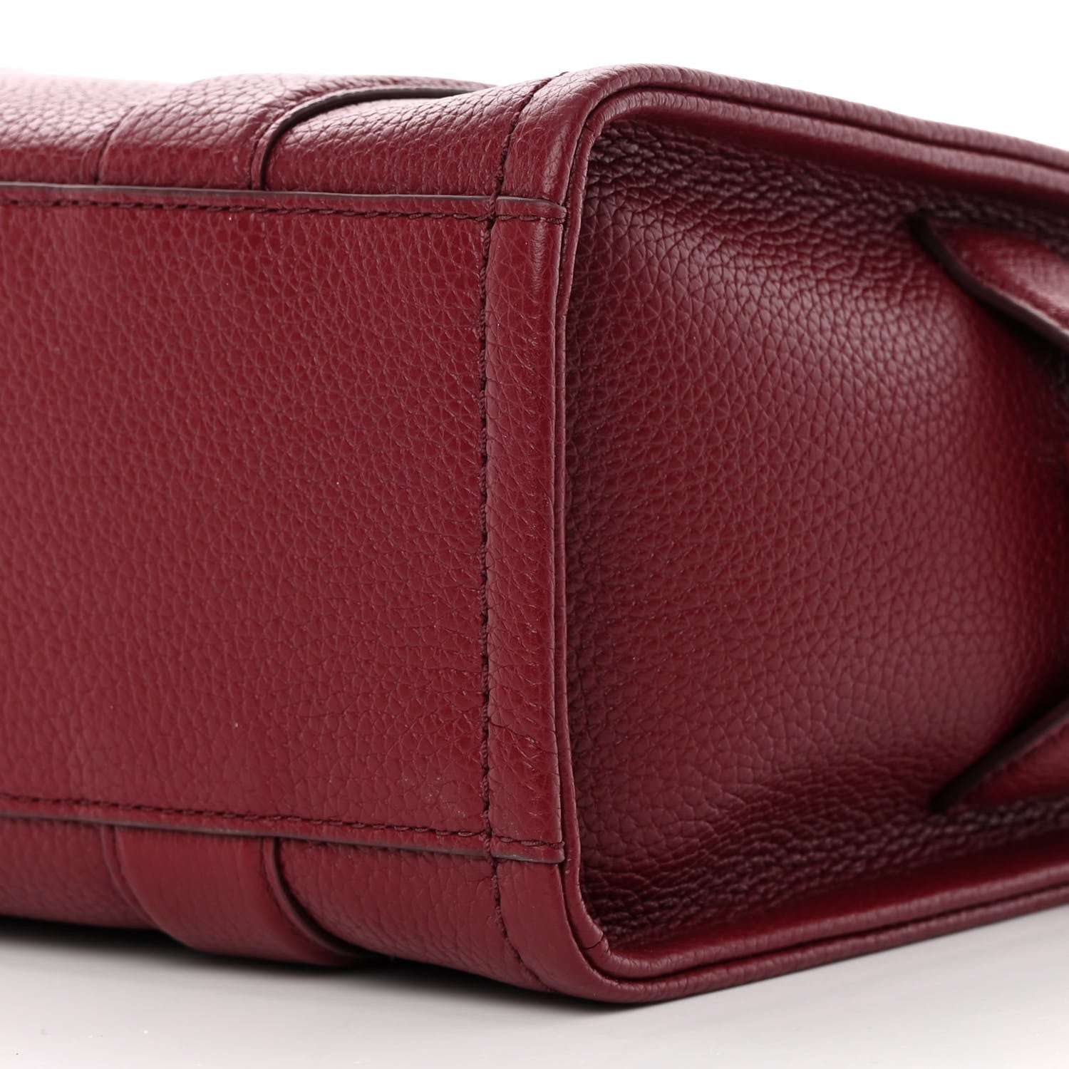 Marc Jacobs Grained Calfskin Small The Tote Bag Burgundy 11 of 15