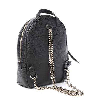 Gucci Pebbled Calfskin Soho Chain Backpack Black 2 of 9