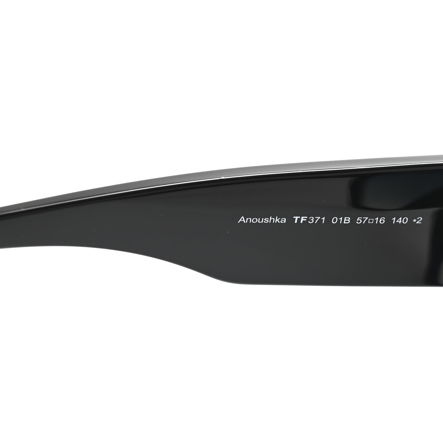 Acetate Anoushka Cat Eye Sunglasses TF371 Black