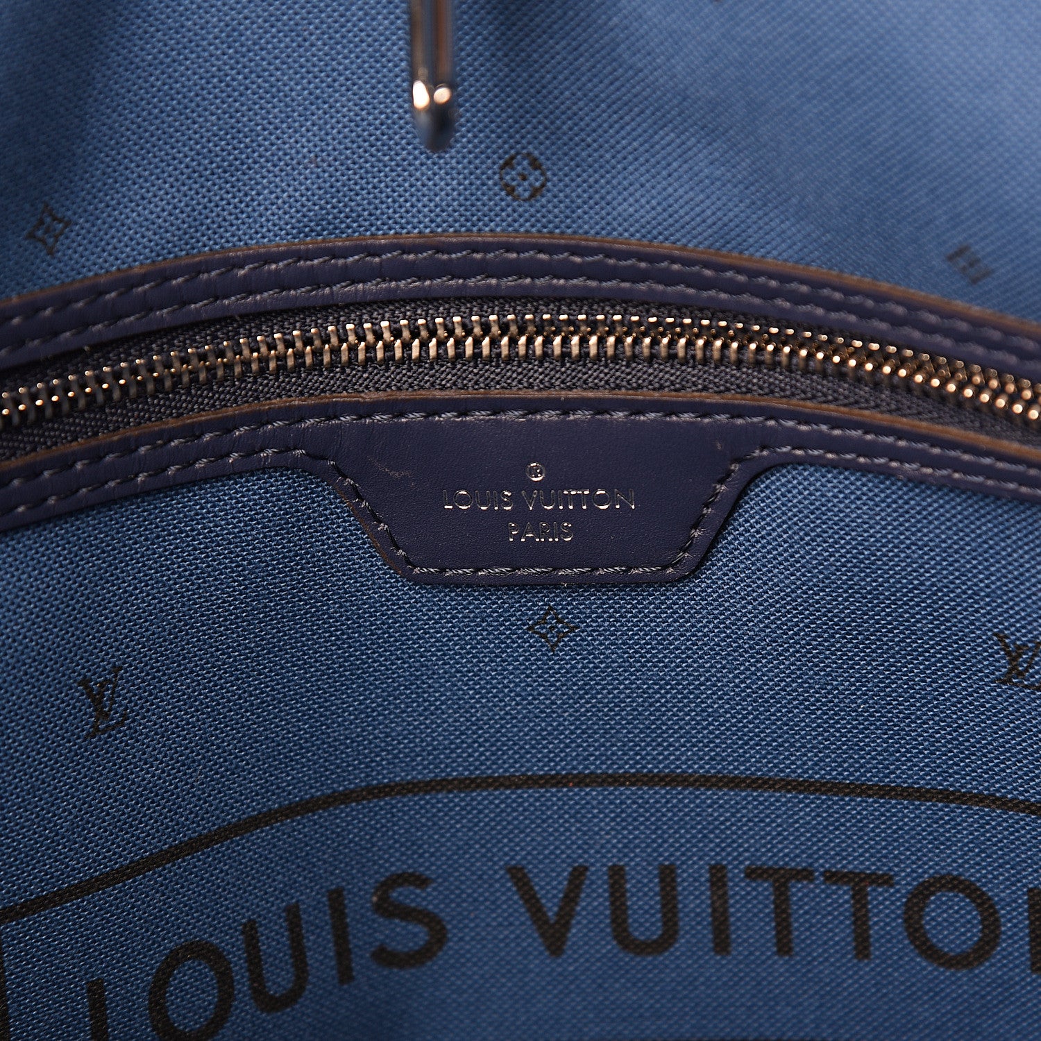 Louis Vuitton Monogram Escale Neverfull MM Blue 6 of 12