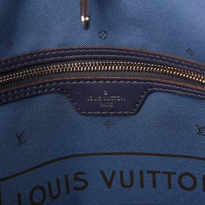 Louis Vuitton Monogram Escale Neverfull MM Blue 6 of 12