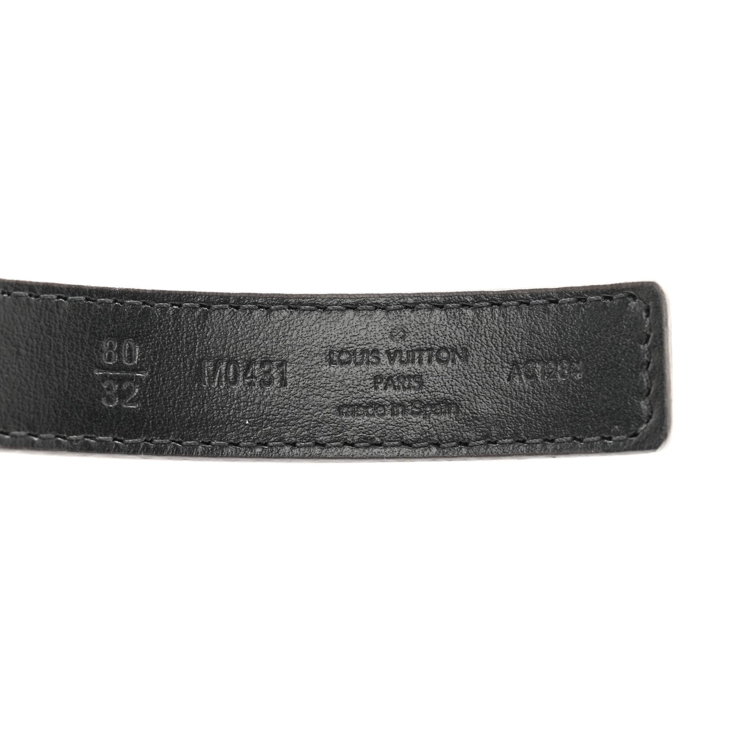 Louis Vuitton Calfskin Monogram 20mm LV Iconic Reversible Belt 80 32 Black 5 of 7