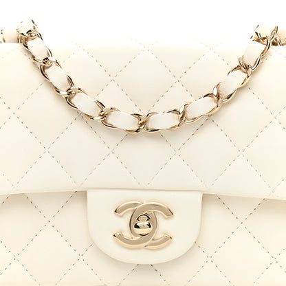 Chanel Lambskin Quilted Mini Rectangular Flap White 8 of 11