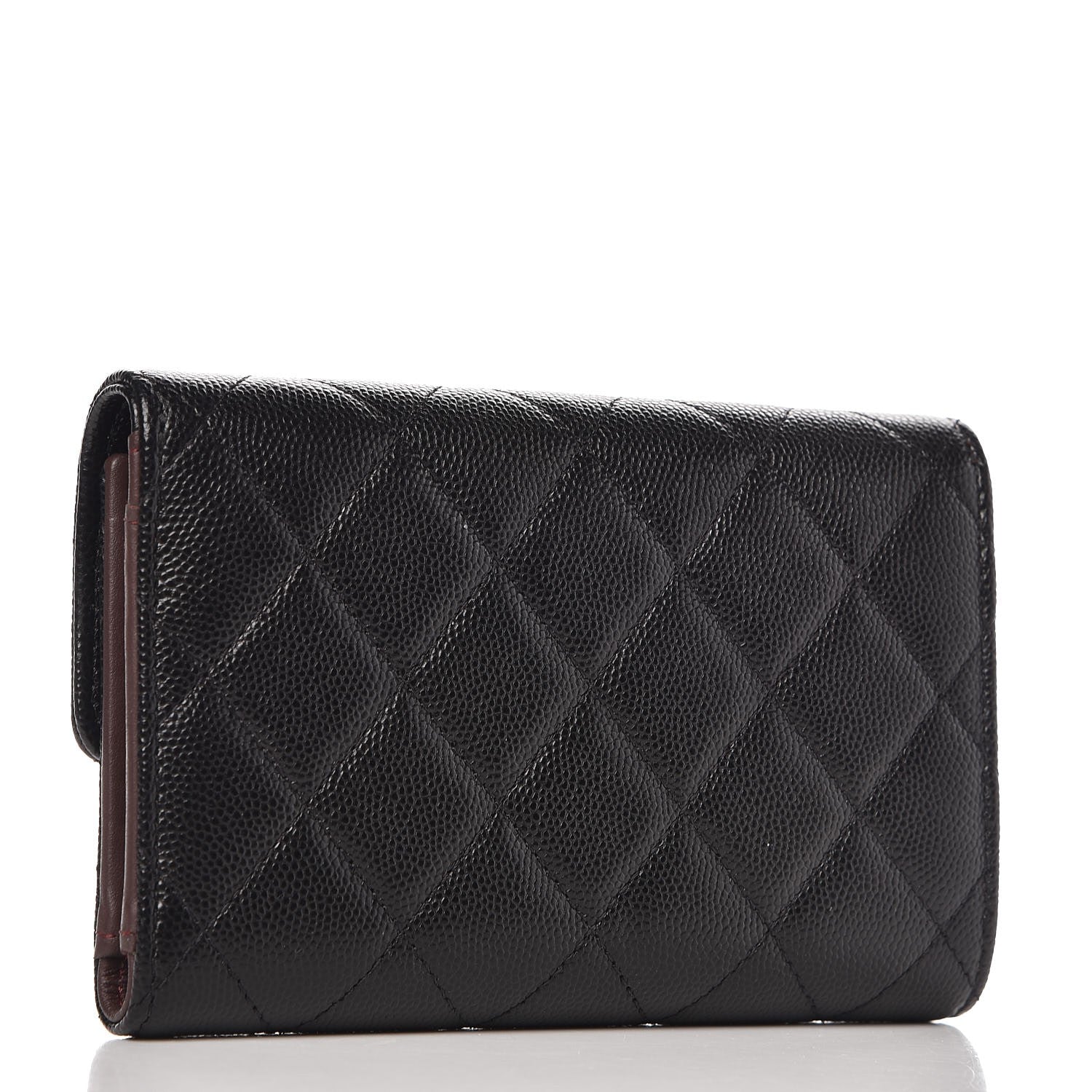 Chanel Caviar Quilted Medium Flap Wallet Black 3 of 9