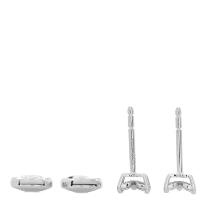 Tiffany Platinum Diamond .19ct Mini Victoria Earrings 3 of 4