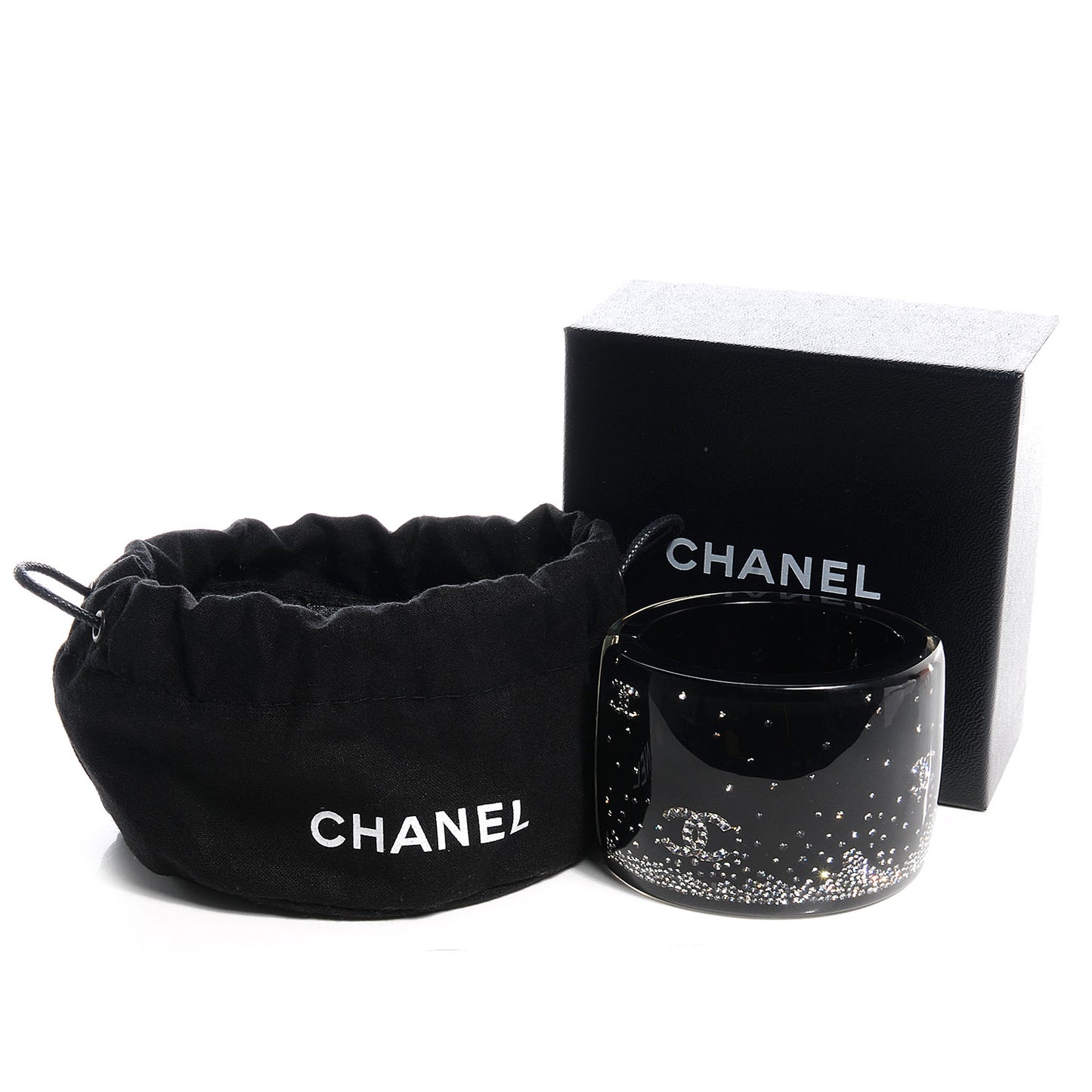 Resin Crystal CC Cuff Black