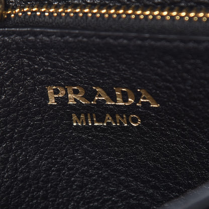 Prada Vitello Daino Flap Crossbody Black 8 of 9