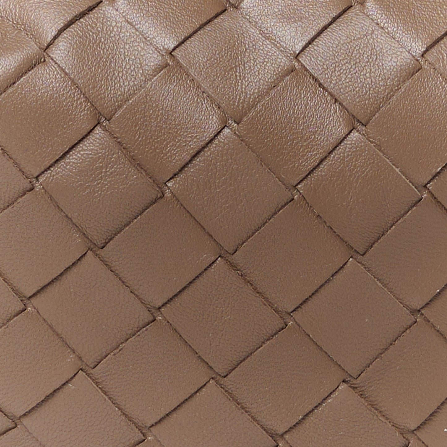 Nappa Intrecciato Mini Jodie Dark Taupe