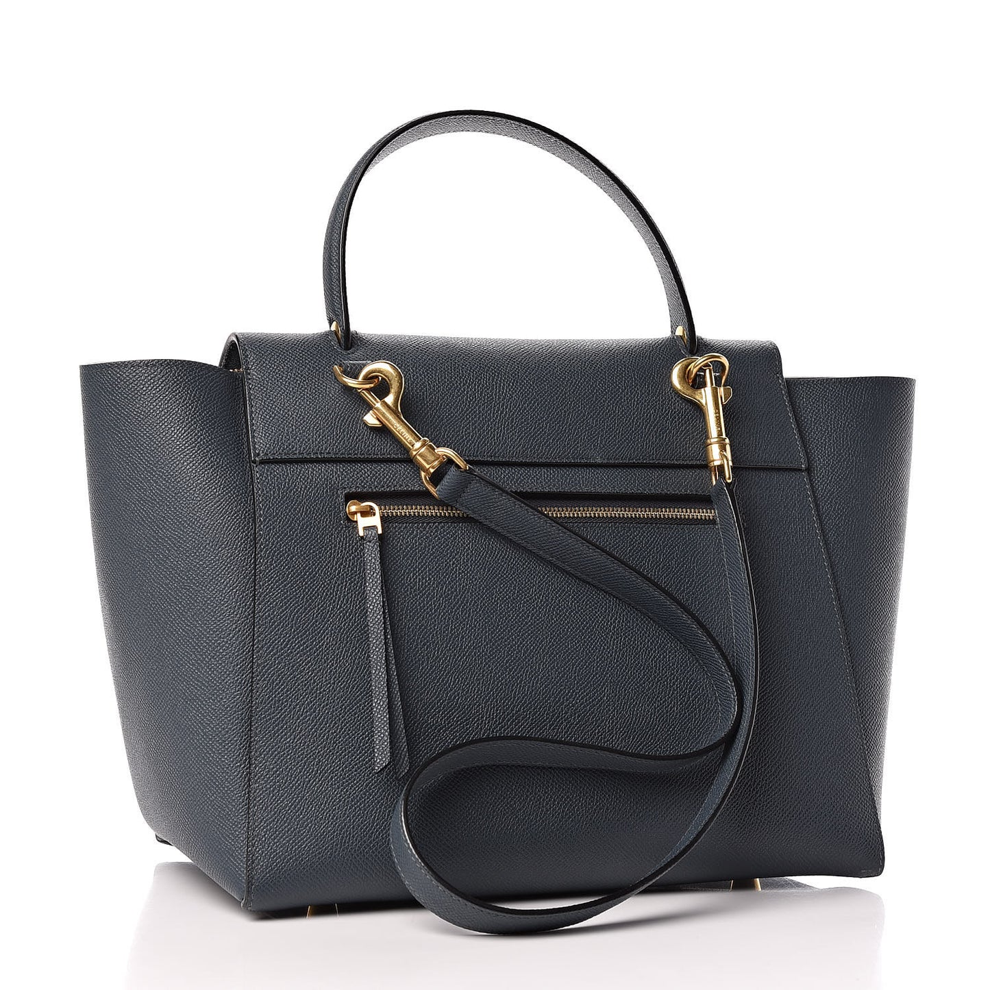 Grained Calfskin Mini Belt Bag Slate