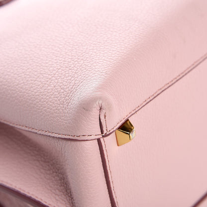 MCM Grained Calfskin Medium Milla Tote Pale Mauve 17 of 21