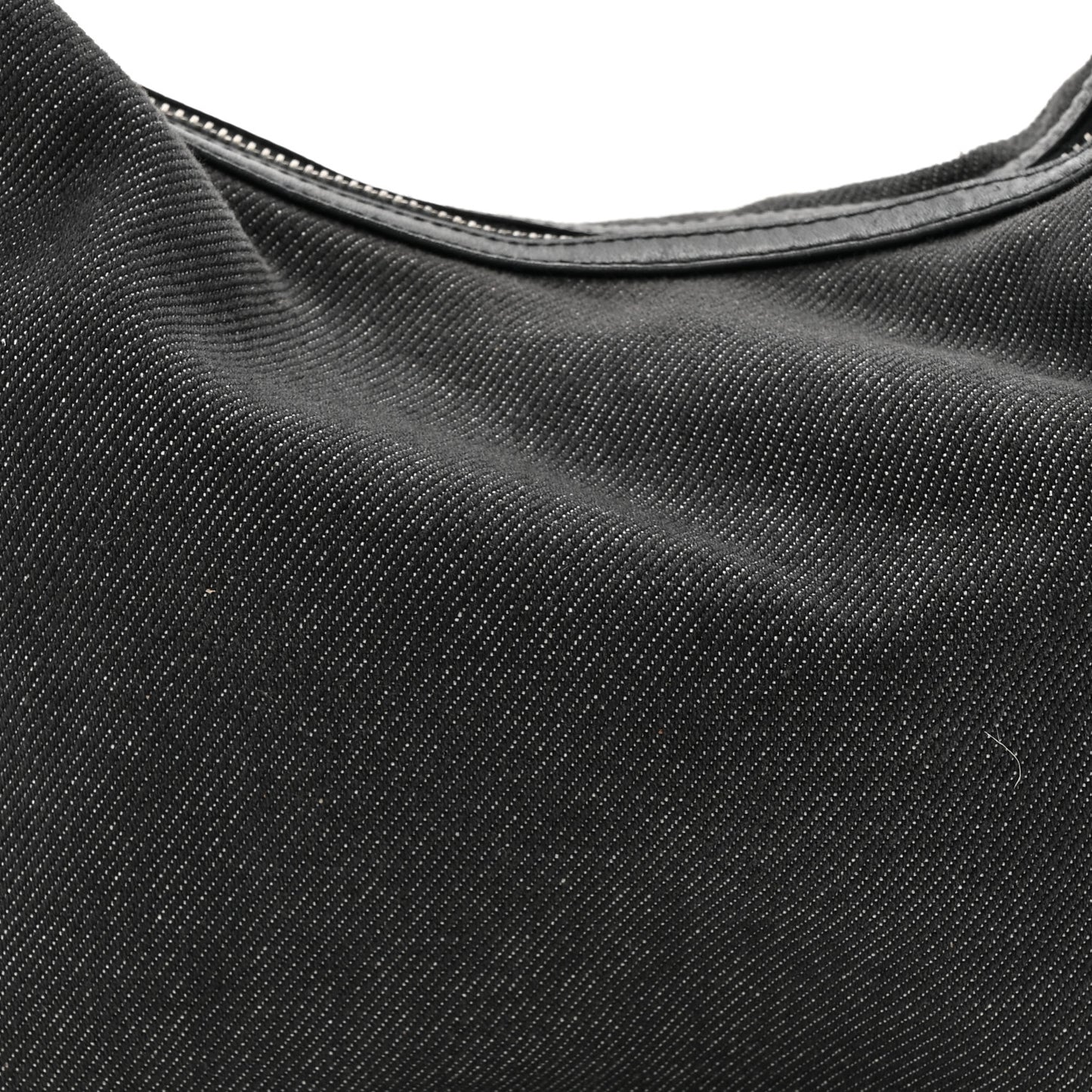 Denim Web Medium Hobo Black