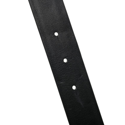 Chanel Calfskin Crystal Pearl Caviar CC Belt 85 34 Black 4 of 5