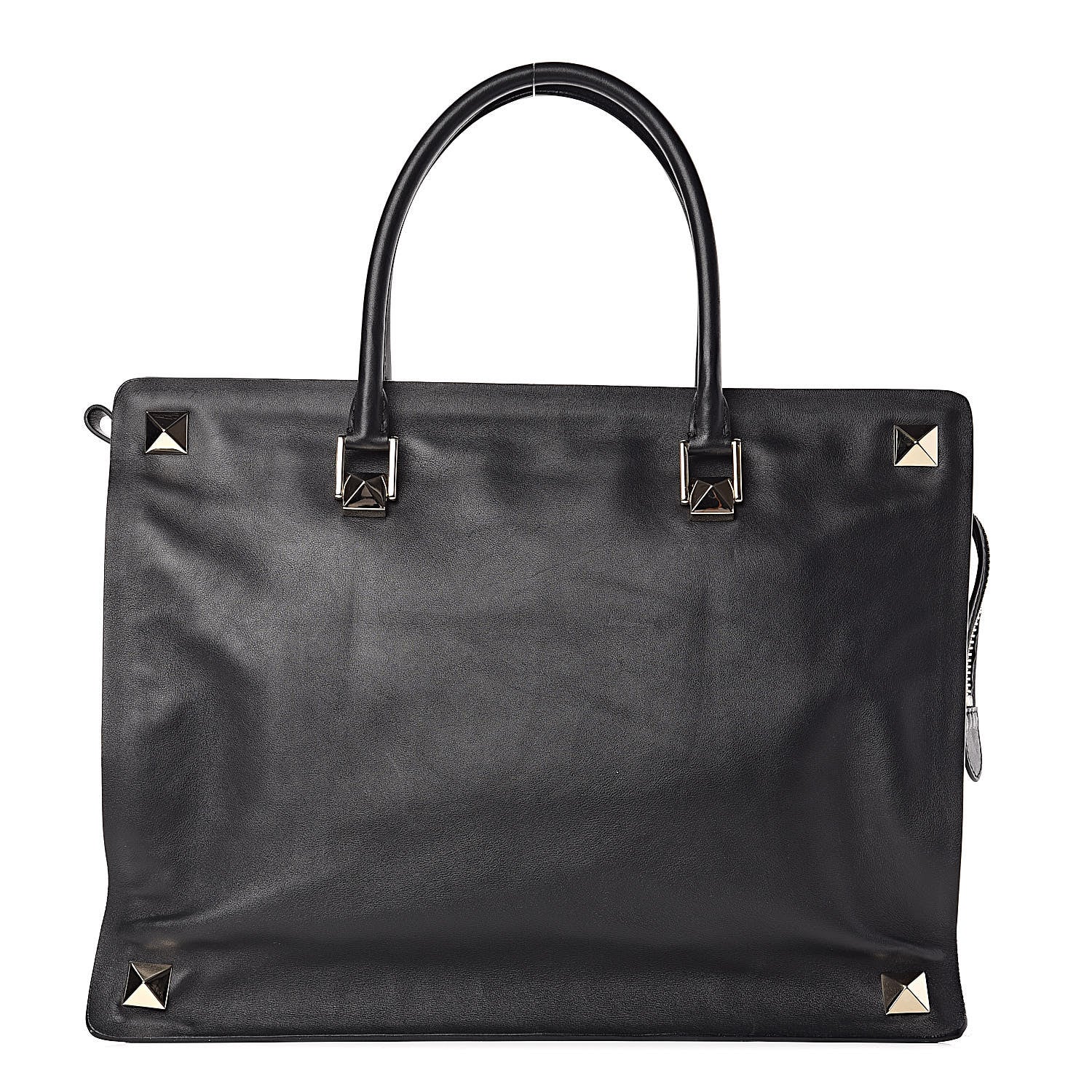 Valentino Garavani Vitello Macro Rockstud Runway Tote Black 1 of 19