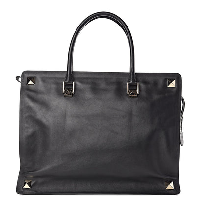 Valentino Garavani Vitello Macro Rockstud Runway Tote Black 1 of 19