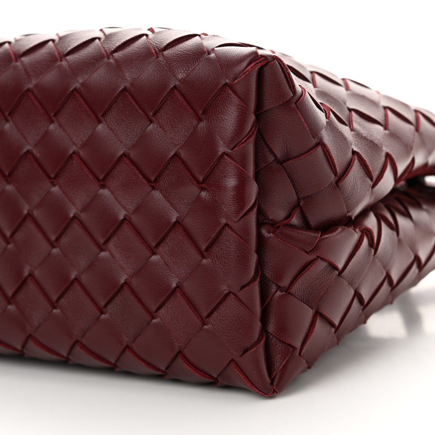 Nappa Intrecciato Small Andiamo Shoulder Bag Barolo