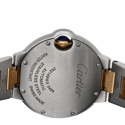 Cartier Stainless Steel 18K Yellow Gold 33mm Ballon Bleu De Cartier Automatic Watch 4 of 5