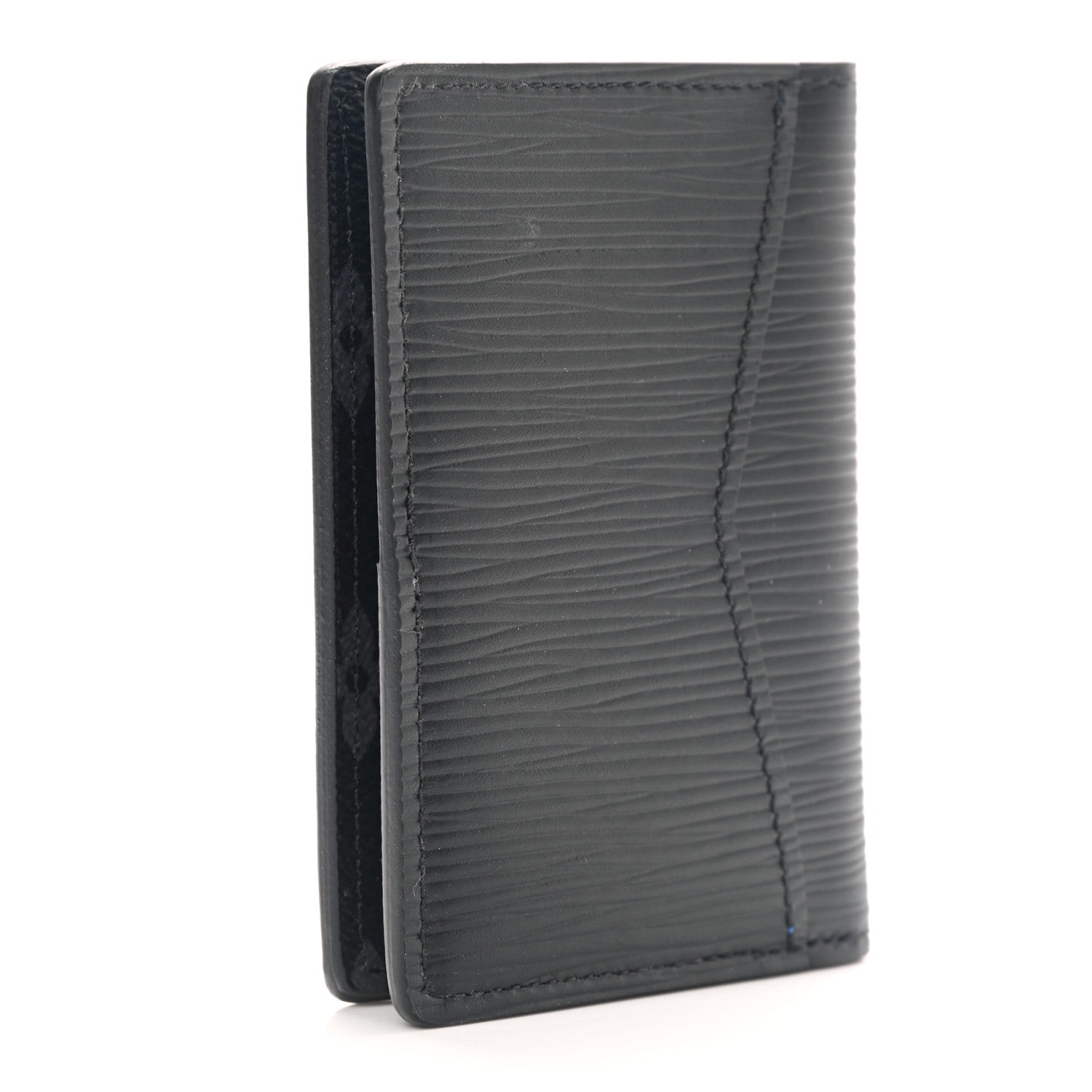 Louis Vuitton Epi Monogram Eclipse Pocket Organizer Black Blue 2 of 6