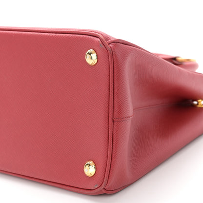 Prada Saffiano Lux Small Galleria Double Zip Tote Fuoco 13 of 16