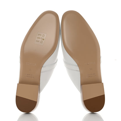 Hermes Calfskin Oz Mules 36 White 5 of 8