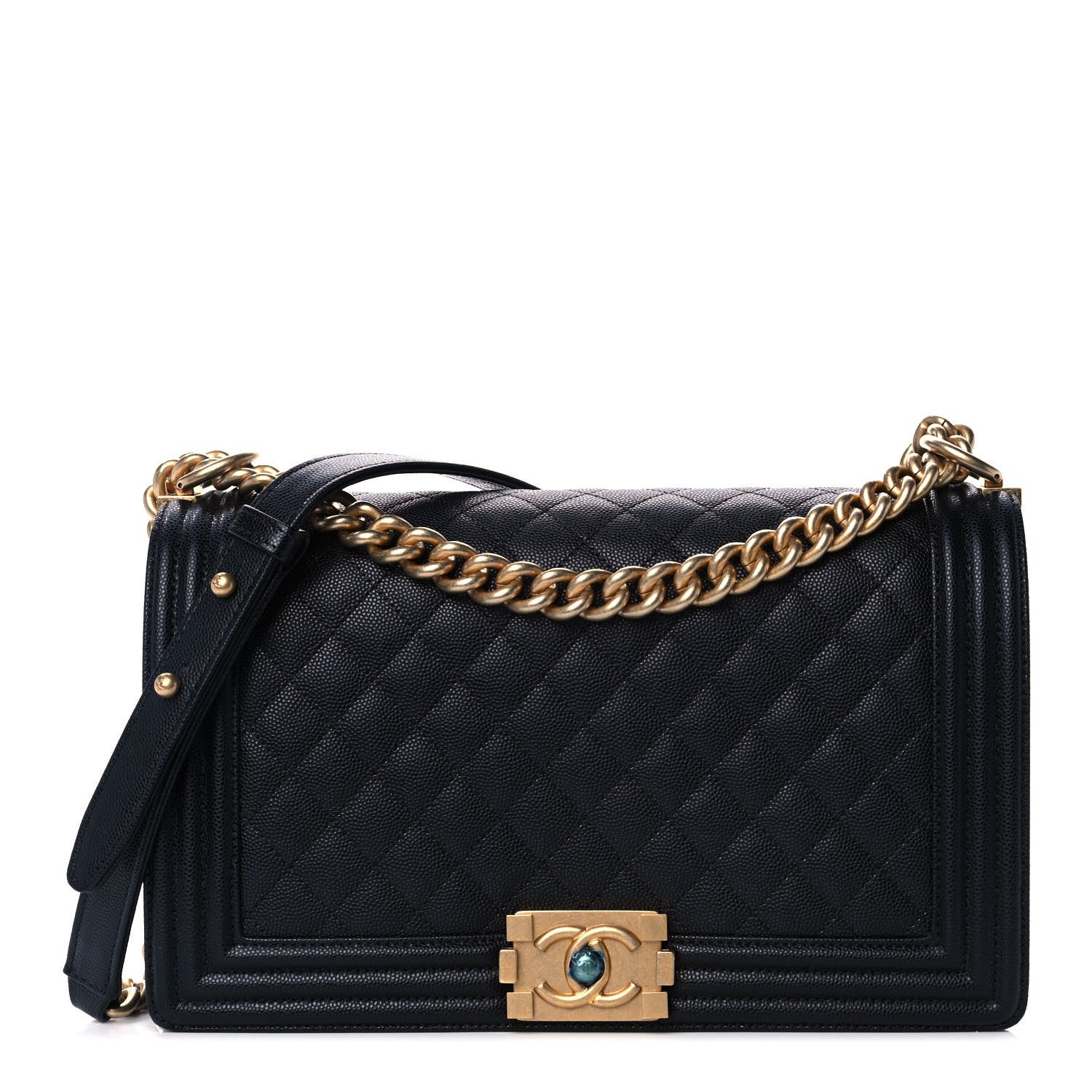 Chanel Caviar Quilted New Medium Boy Flap Black 1 of 10