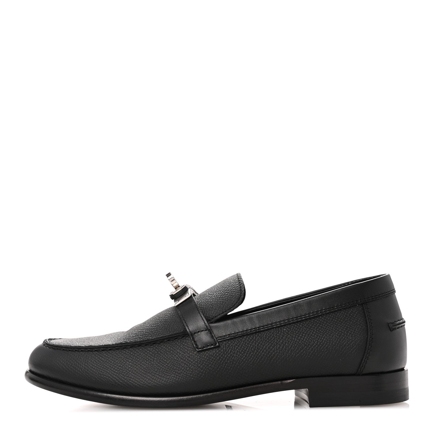 Hermes Epsom Womens Destin Loafer 36 Black 1 of 11