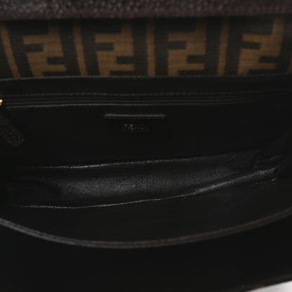 Fendi Zucca Vitello Classico No.1 Satchel Tobacco Moro 5 of 10
