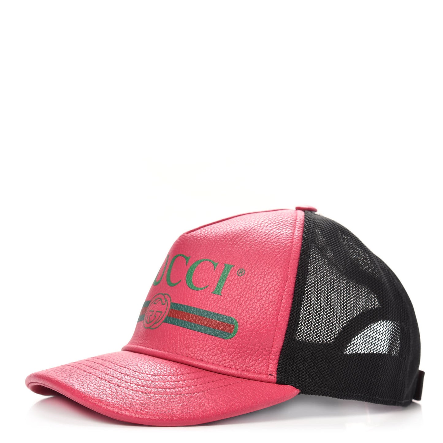 Cripto Calfskin Logo Baseball Hat L Fuxia Black