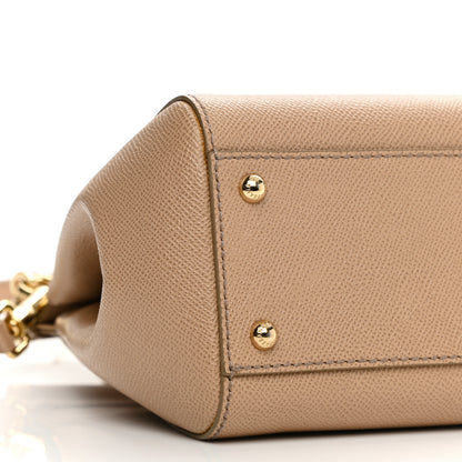 Dolce & Gabbana Dauphine Medium Miss Sicily Satchel Tortora Sand 8 of 11