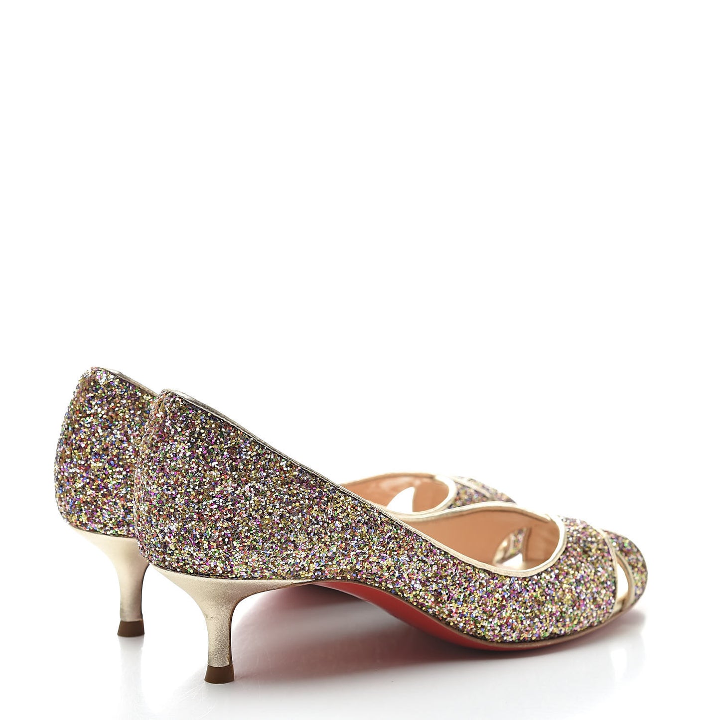 Glitter Nappa Croisette 45 Pumps 36.5 Multicolor