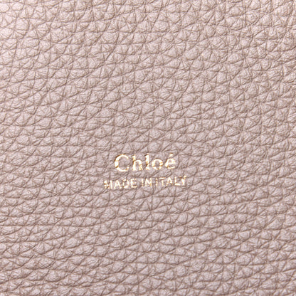 Chloe Shiny Grained Calfskin Medium Aby Day Shoulder Bag Motty Grey 8 of 12